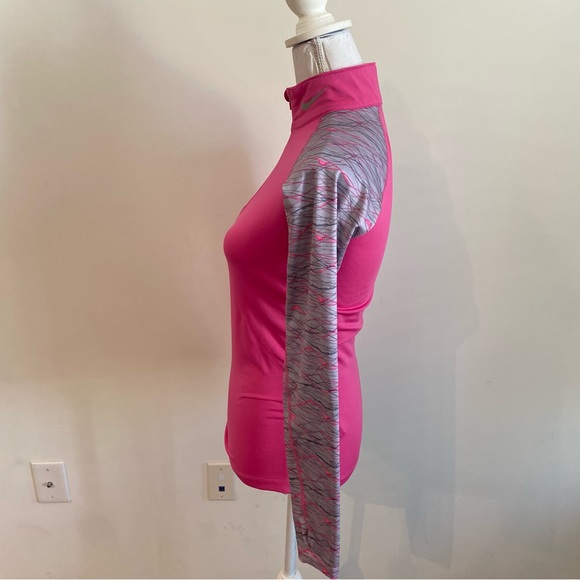 Nike Women’s Running Pullover 1/4 Zip Dri-Fit Combat Pro Pink Size XS - Picture 6 of 9
